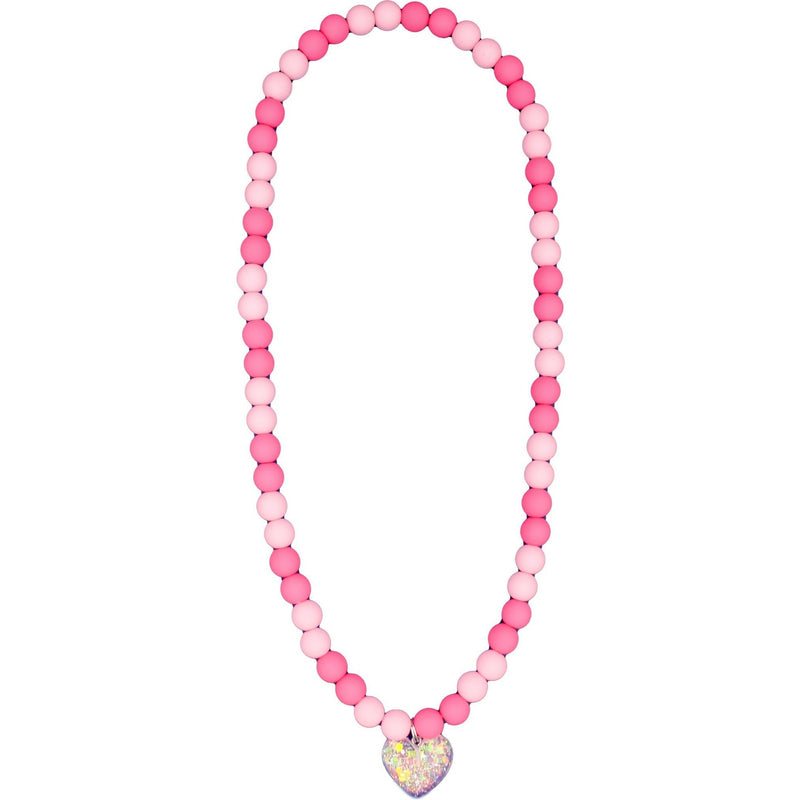 Good Grace Co. Pink Hearts Necklace
