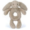 Jellycat Bashful Beige Bunny Ring Rattle