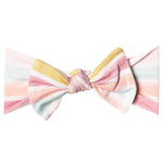 Copper Pearl Knit Headband Bow | Belle