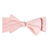 Copper Pearl Knit Headband Bow | Blush