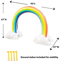 Hearthsong Inflatable Rainbow Arch Sprinkler