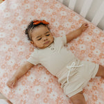 Copper Pearl Premium Knit Fitted Crib Sheet | Penny