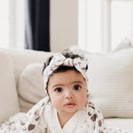 Copper Pearl Knit Headband Bow | Millie