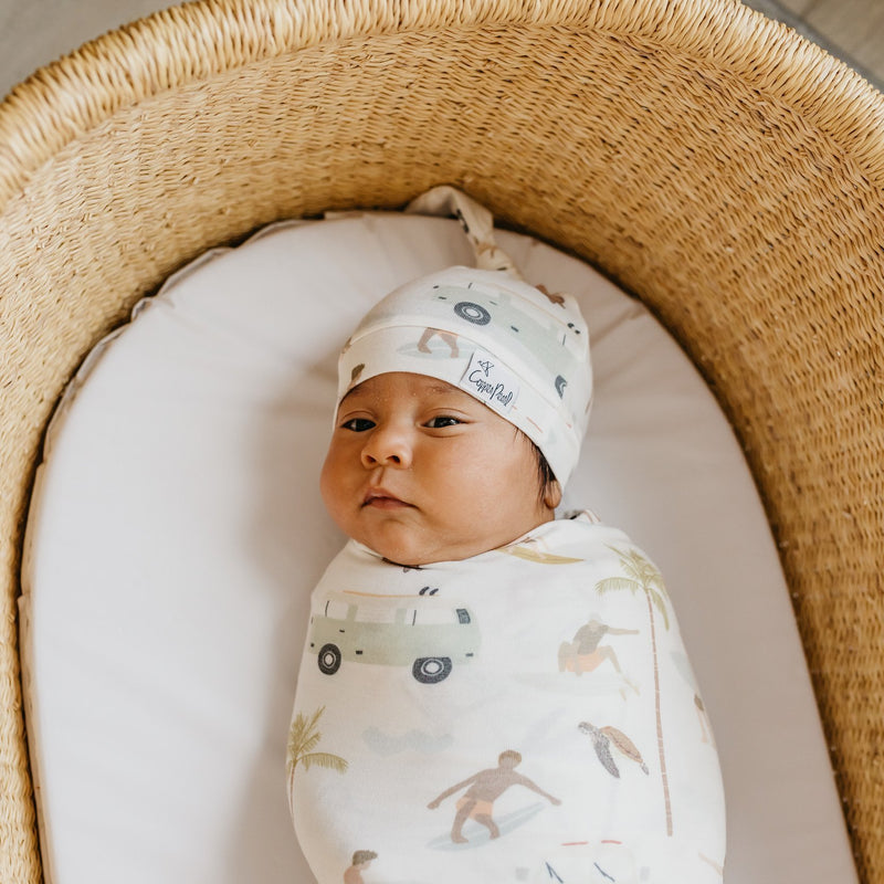 Copper Pearl Knit Swaddle Blanket | Maui