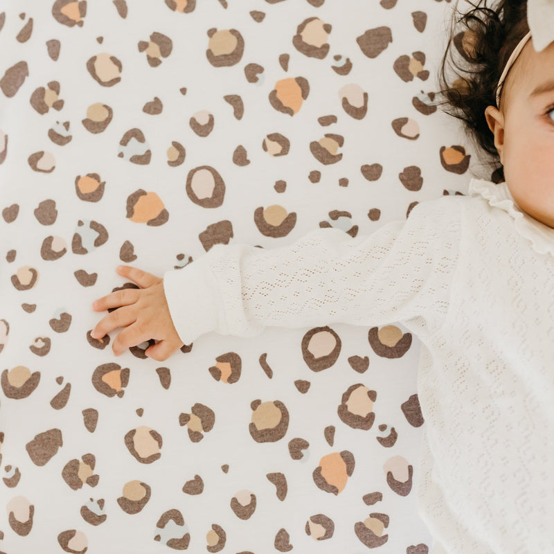 Copper Pearl Premium Knit Fitted Crib Sheet | Millie