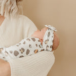 Copper Pearl Knit Headband Bow | Millie