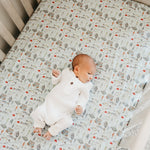 Copper Pearl Premium Knit Fitted Crib Sheet | Trout