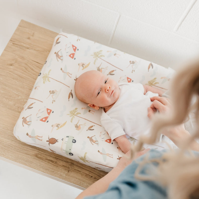 Copper Pearl Premium Knit Diaper Changing Pad Cover | Maui