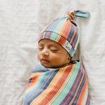 Copper Pearl Top Knot Hat | Serape