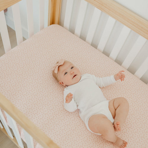 Copper Pearl Premium Knit Fitted Crib Sheet | Dottie