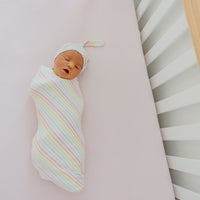 Copper Pearl Knit Swaddle Blanket | Lucky