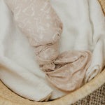 Copper Pearl Knit Swaddle Blanket | Sandy