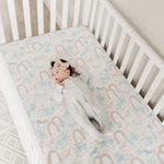 Copper Pearl Premium Knit Fitted Crib Sheet | Whimsy