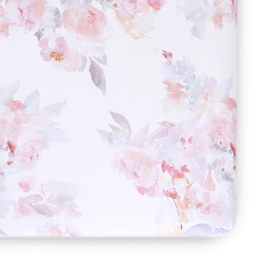 Oilo Prim Jersey Crib Sheet Blush