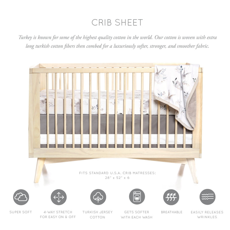 Oilo Cottontail Crib Sheet