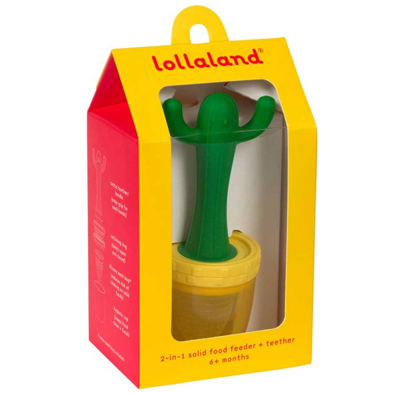 Lollaland 2-in-1 Solid Food Feeder + Cactus Teether