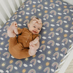 Copper Pearl Premium Knit Fitted Crib Sheet | Hope