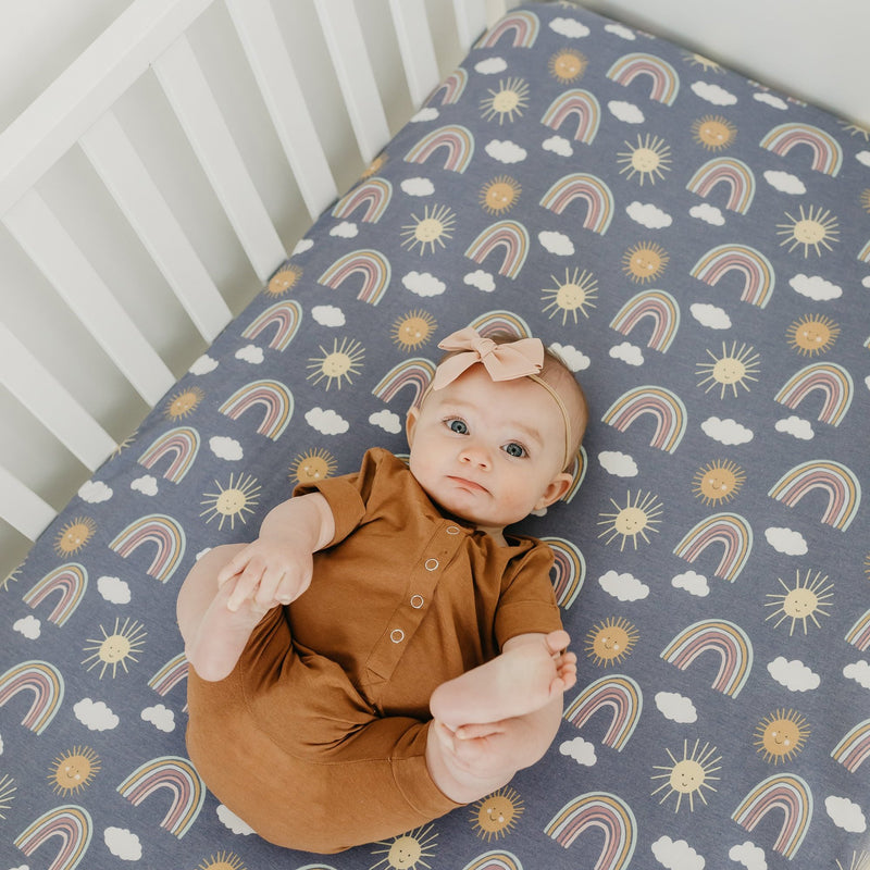 Copper Pearl Premium Knit Fitted Crib Sheet | Hope