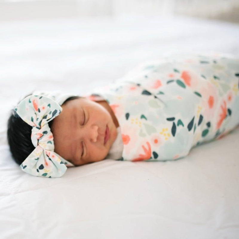 Copper Pearl Knit Swaddle Blanket | Leilani