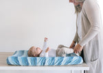 Copper Pearl Premium Knit Diaper Changing Pad Cover | Waves