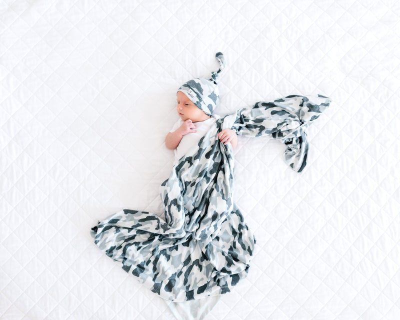 Copper Pearl Knit Swaddle Blanket | Gunnar