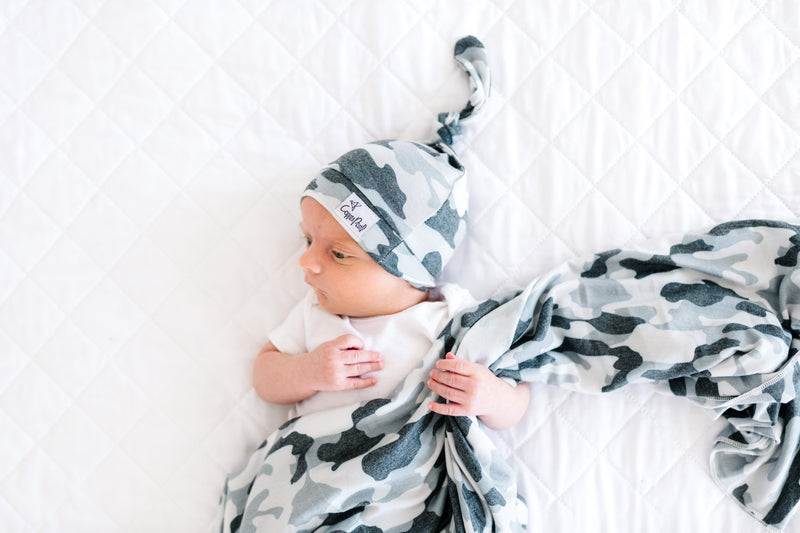 Copper Pearl Knit Swaddle Blanket | Gunnar