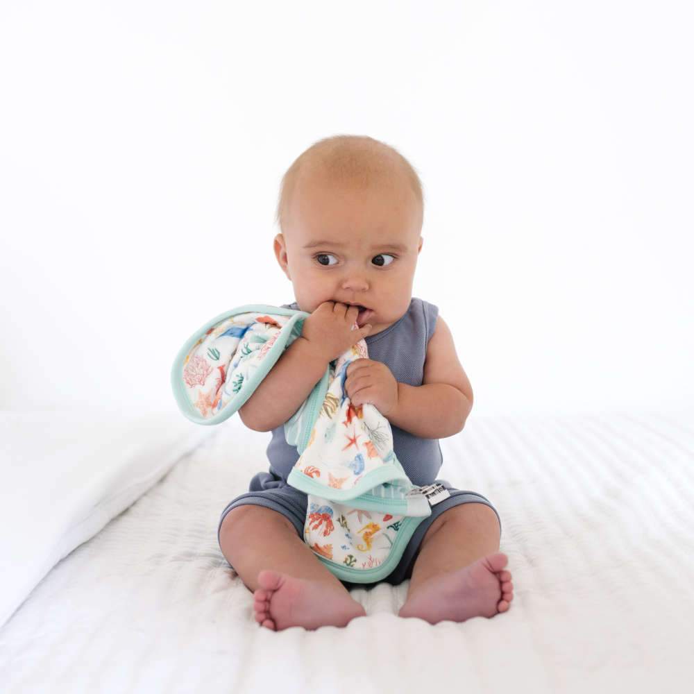 Copper Pearl Three-Layer Security Blanket Set | Nautical