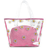 Iscream Daisy Gingham Clear 2-Piece Tote Bag
