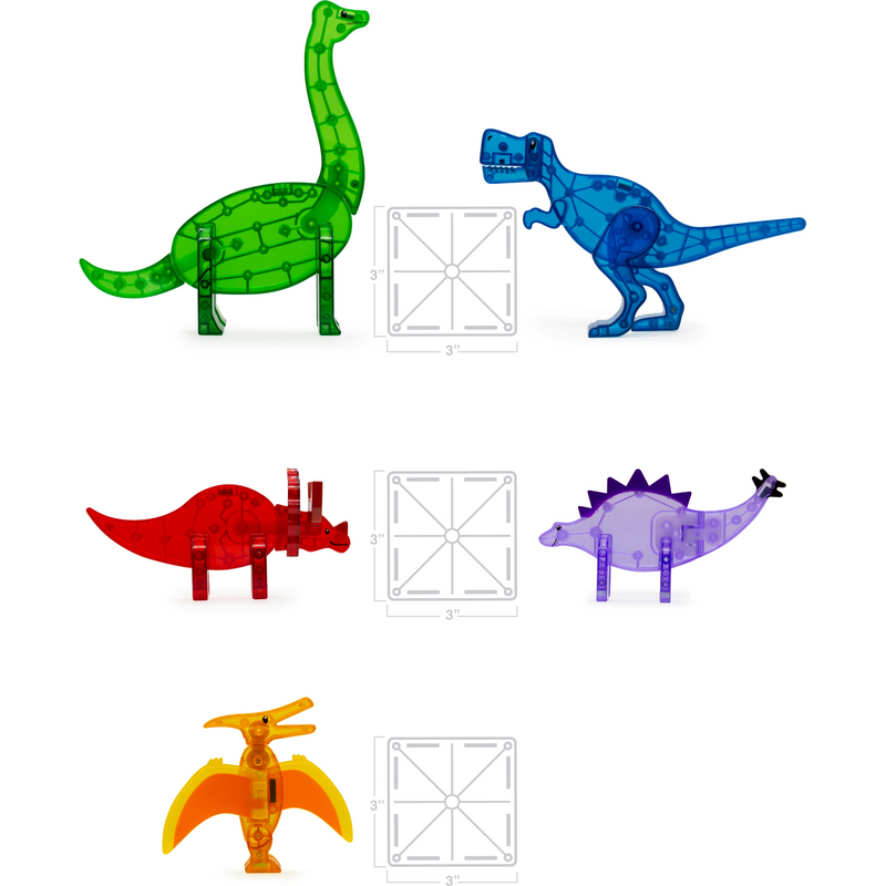 Magna-Tiles Dinos 5-Piece Set