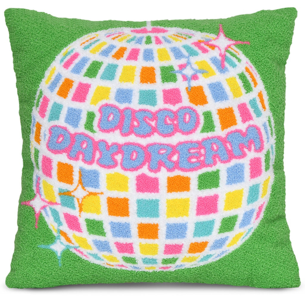 Iscream Disco Daydream Chenille Plush Pillow
