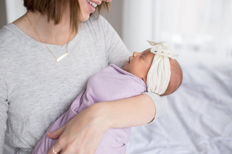 Copper Pearl Knit Swaddle Blanket | Lily