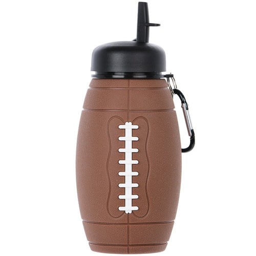 Iscream Football Collapsible Water Bottle
