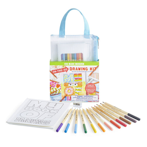 Kid Made Modern On The Go Drawing Kit