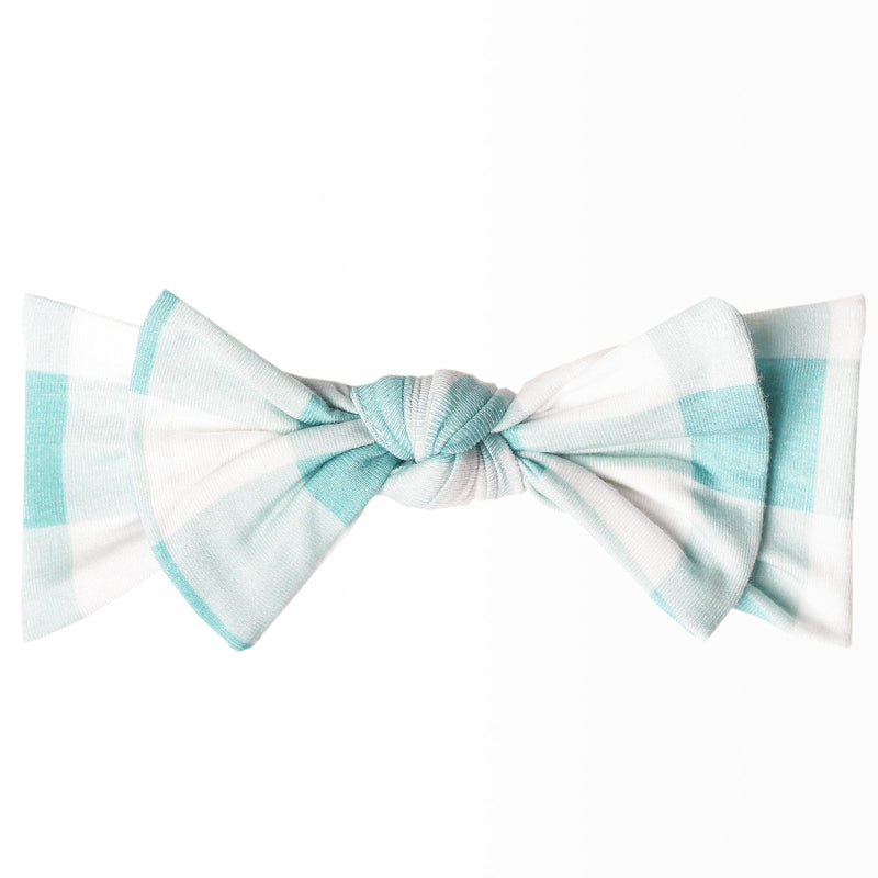 Copper Pearl Knit Headband Bow | Marigold