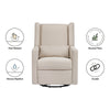 Babyletto Kiwi Electronic Recliner and Swivel Glider with USB Port