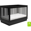 Babyletto Harlow 3-in-1 Convertible Acrylic Crib with Toddler Bed Conversion Kit