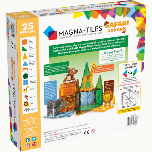 Magna-Tiles Safari Animals 25-Piece Set