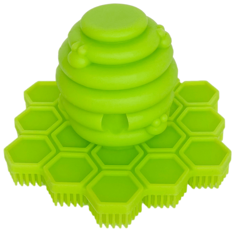 Big Bee, Little Bee Original ScrubBEE Easy-Grip Silicone Scrubber Lime