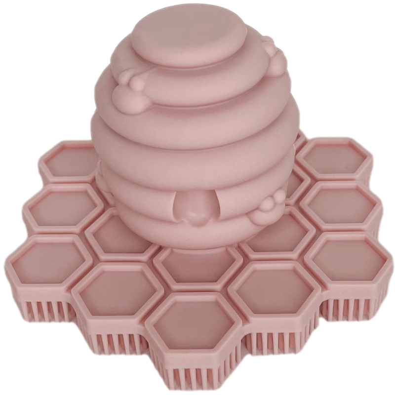 Big Bee Little Bee Original ScrubBEE Silicone Scrubber: Rose