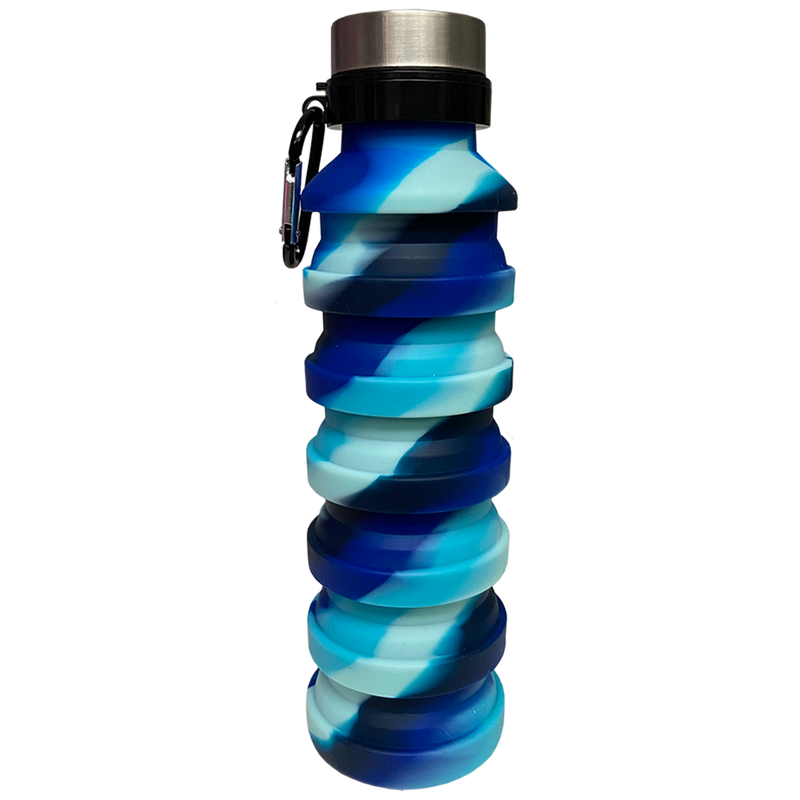 Iscream Ocean Waves Collapsible Water Bottle