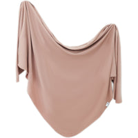 Copper Pearl Knit Swaddle Blanket | Pecan
