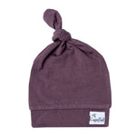 Copper Pearl Top Knot Hat | Plum