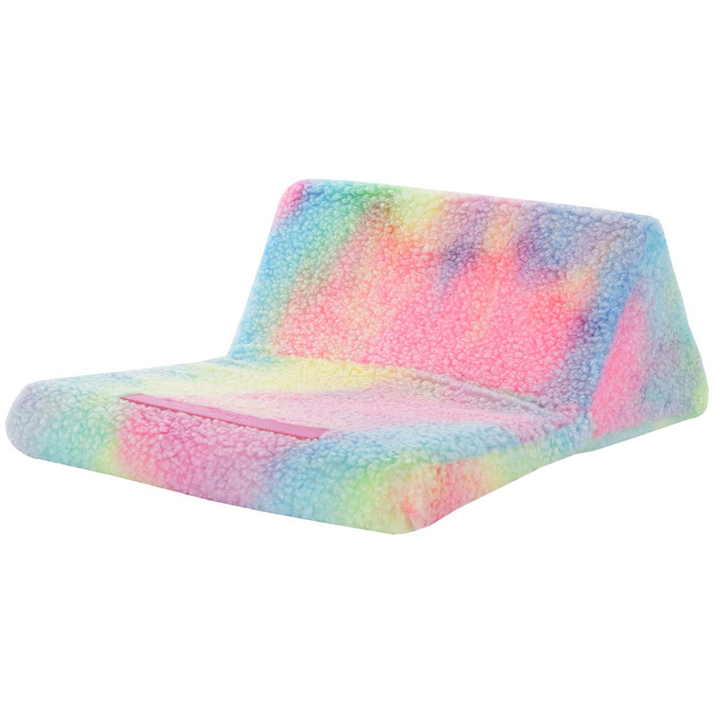 Iscream Rainbow Sherpa Tablet Pillow
