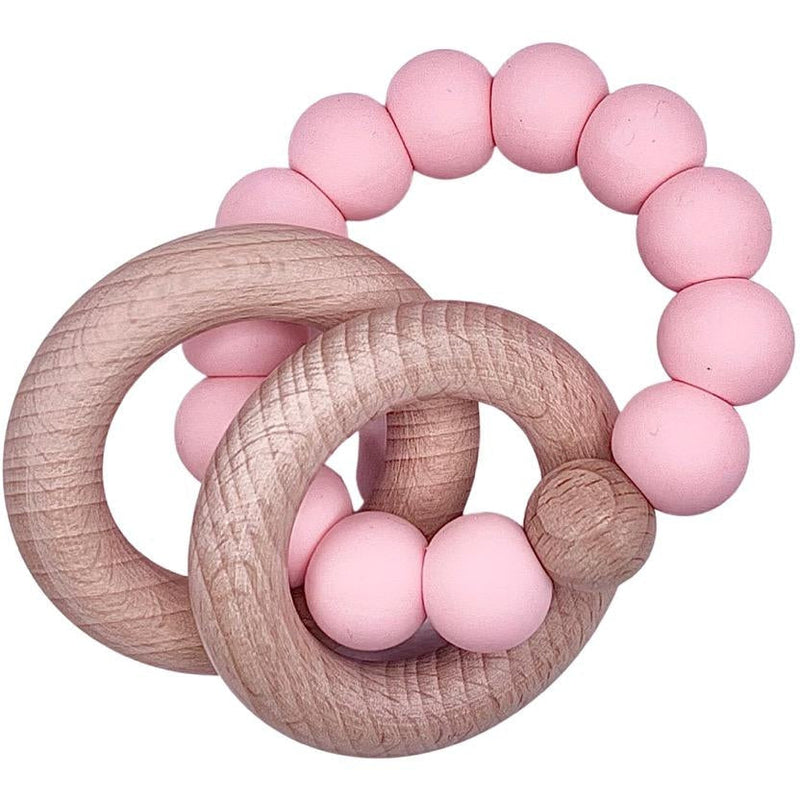 Sugar + Maple Ring Teether | Pink