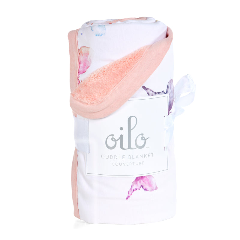 Oilo Butterfly Floral Cuddle Blanket