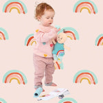 Manhattan Toy Wee Baby Stella Peach With Brown Hair Yoga Set