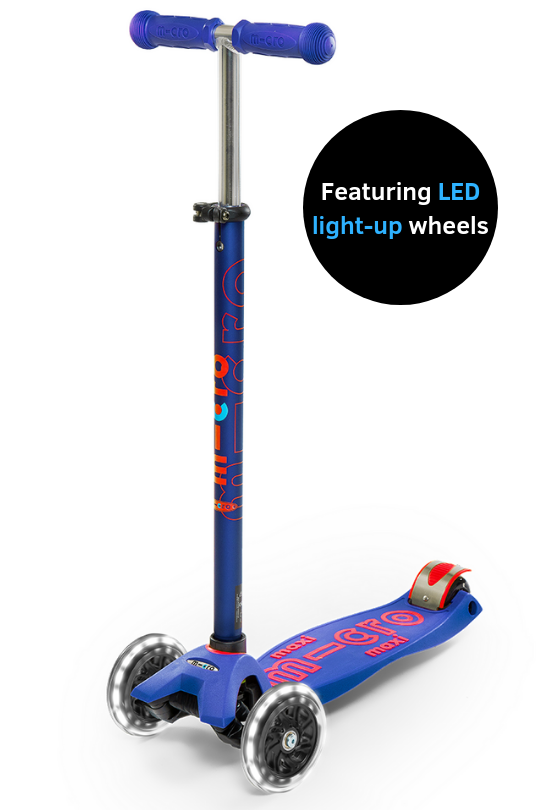 Micro Kickboard-Maxi LED Deluxe Ages 5-12