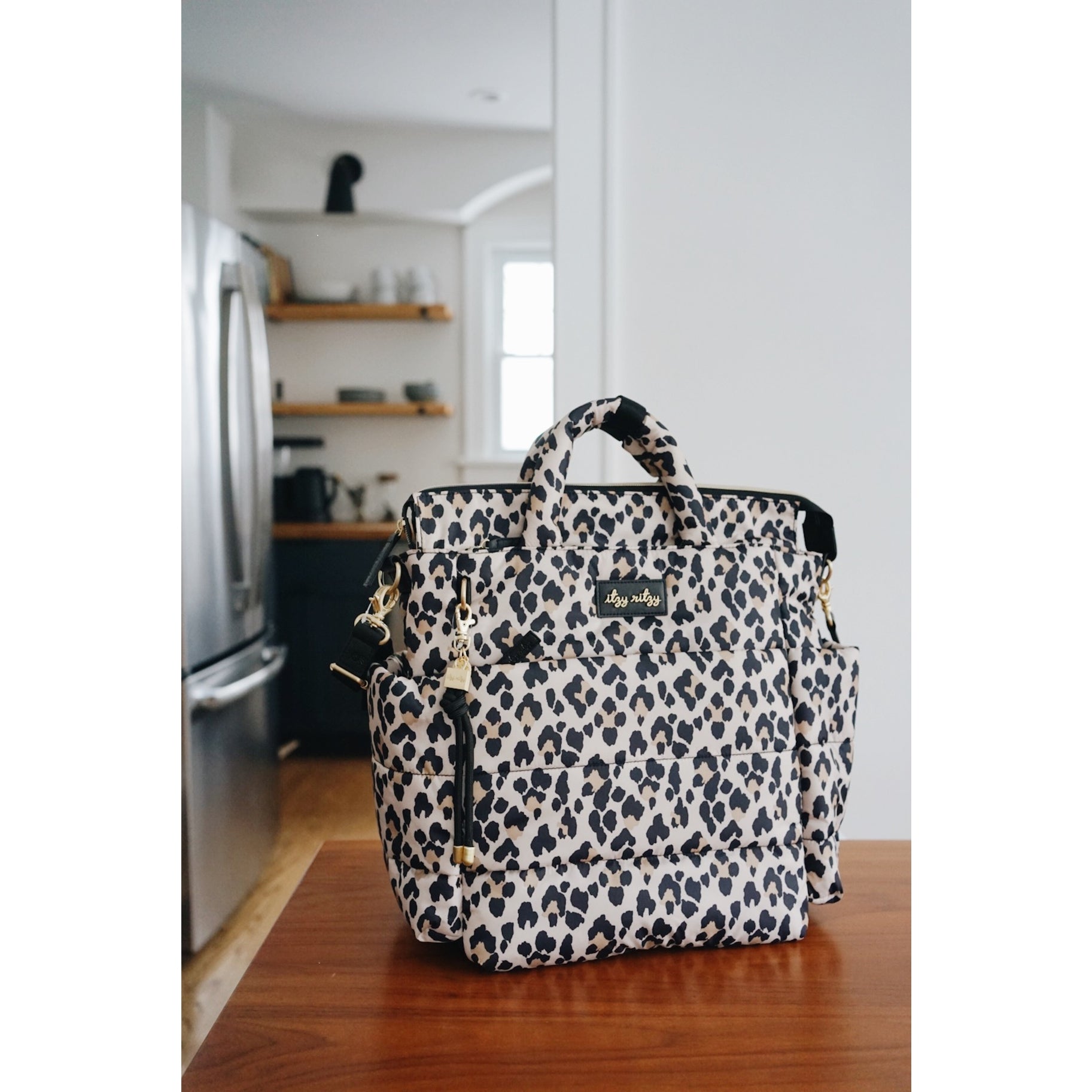 Baby changing discount bag leopard print