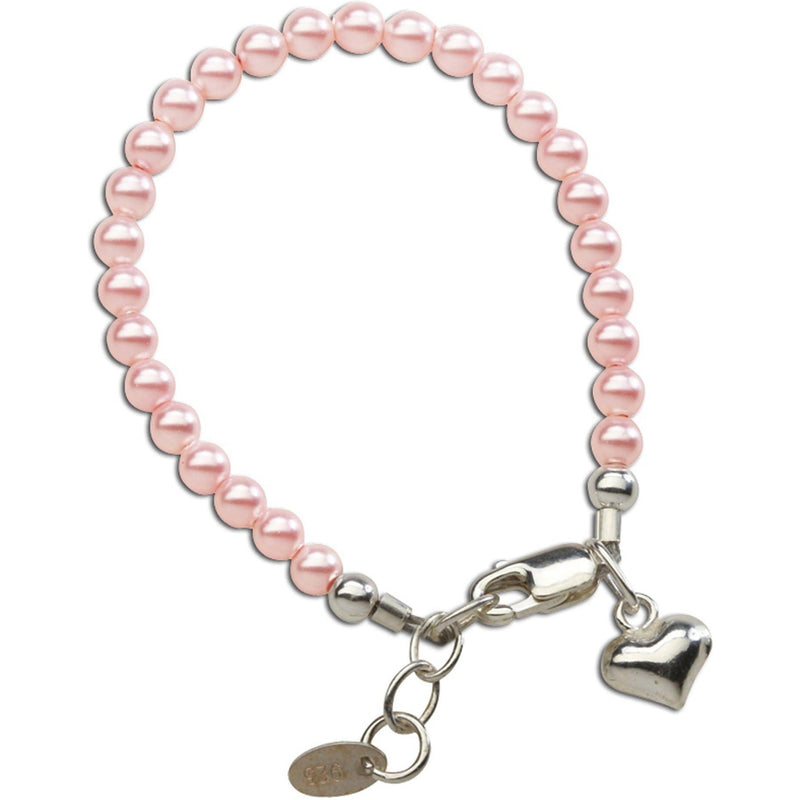 Cherished Moments Serenity 2 (Pink) Sterling Silver Pink Pearl Baby Bracelet