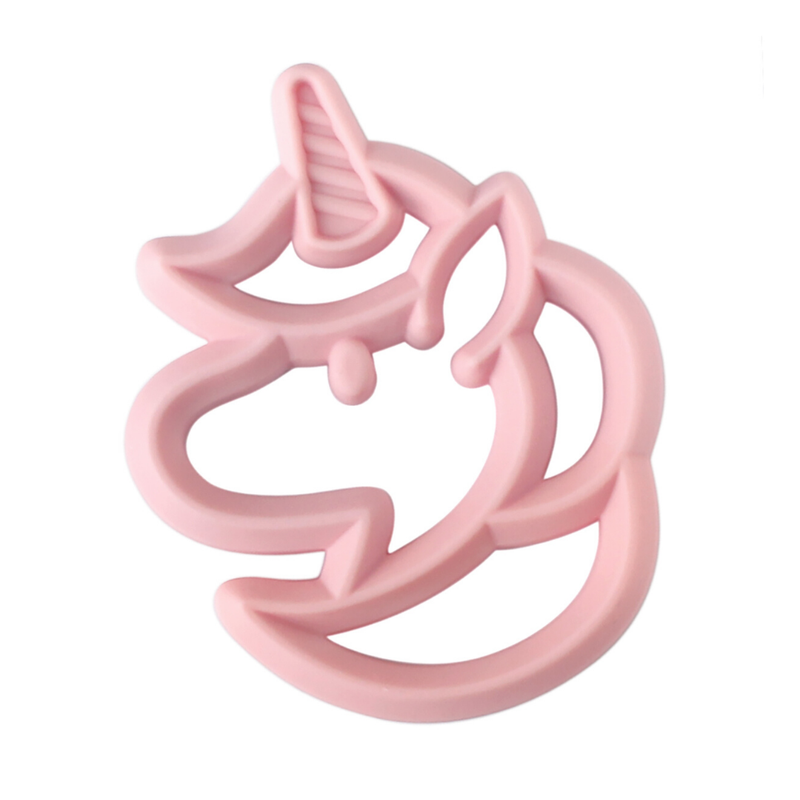 Itzy Ritzy Chew Crew Silicone Teether Light Pink Unicorn